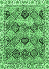 Abstract Emerald Green Modern Rug, abs2419emgrn