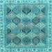 Square Machine Washable Abstract Light Blue Modern Rug, wshabs2419lblu