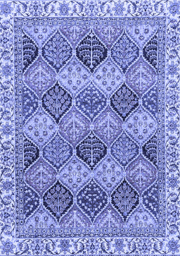 Abstract Blue Modern Rug, abs2419blu