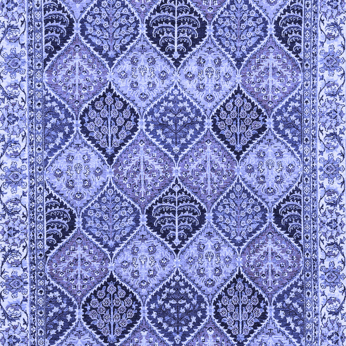 Abstract Blue Modern Rug, abs2419blu