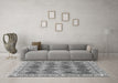 Machine Washable Abstract Gray Modern Rug in a Living Room,, wshabs2419gry