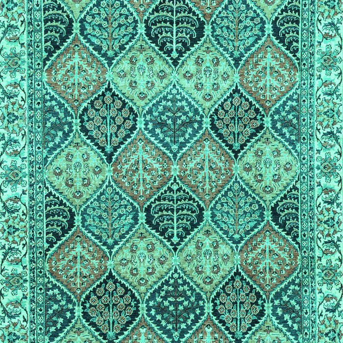 Machine Washable Abstract Turquoise Modern Area Rugs, wshabs2419turq