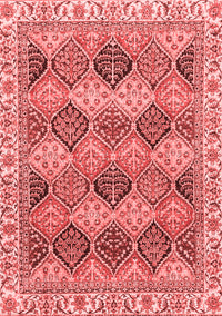 Abstract Red Modern Rug, abs2419red