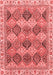 Abstract Red Modern Area Rugs