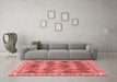 Modern Red Washable Rugs