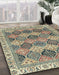 Machine Washable Abstract Coffee Brown Rug in a Family Room, wshabs2419