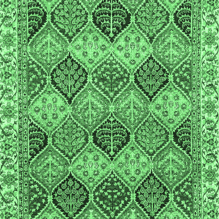 Machine Washable Abstract Emerald Green Modern Area Rugs, wshabs2419emgrn