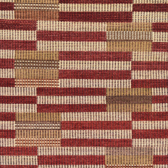 Square Abstract Red Modern Rug, abs241