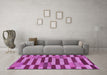 Machine Washable Abstract Purple Modern Area Rugs in a Living Room, wshabs241pur