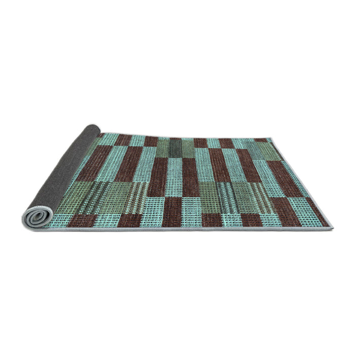 Sideview of Abstract Light Blue Modern Rug, abs241lblu