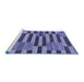 Sideview of Machine Washable Abstract Blue Modern Rug, wshabs241blu