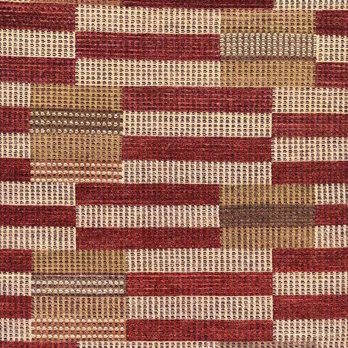 Machine Washable Abstract Tomato Red Rug, wshabs241