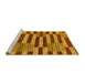 Sideview of Machine Washable Abstract Yellow Modern Rug, wshabs241yw