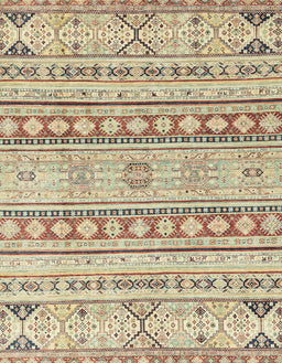 Abstract Dark Gold Brown Modern Rug, abs2420