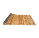 Sideview of Abstract Orange Modern Rug, abs2420org