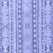 Square Abstract Blue Modern Rug, abs2420blu