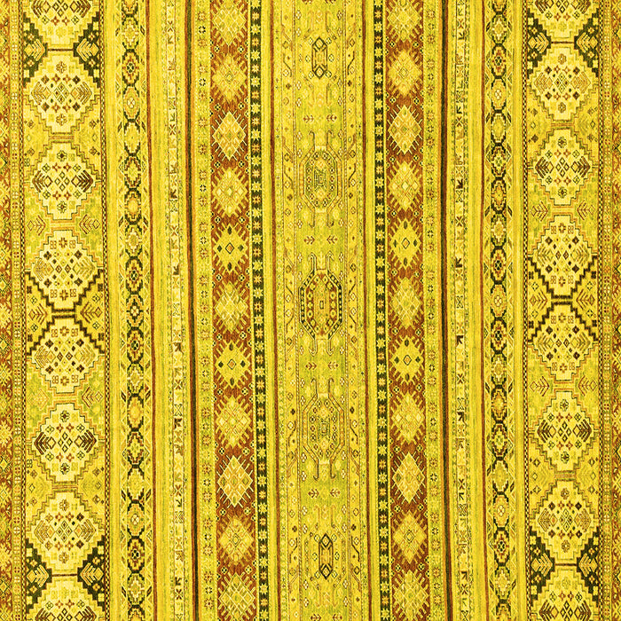 Square Abstract Yellow Modern Rug, abs2420yw