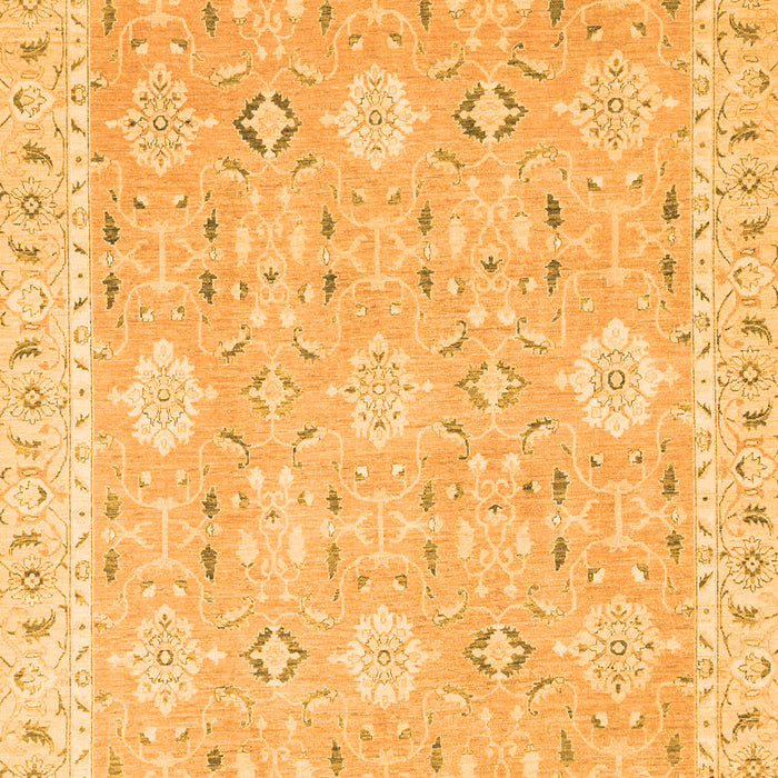 Machine Washable Abstract Orange Modern Area Rugs, wshabs2421org