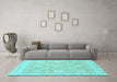 Machine Washable Abstract Light Blue Modern Rug in a Living Room, wshabs2421lblu