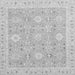 Square Abstract Gray Modern Rug, abs2421gry