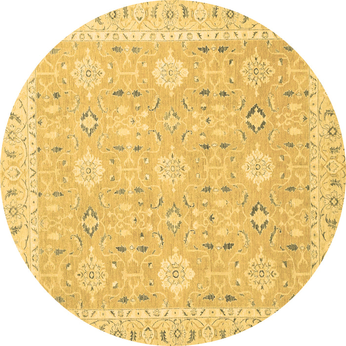 Round Machine Washable Abstract Brown Modern Rug, wshabs2421brn