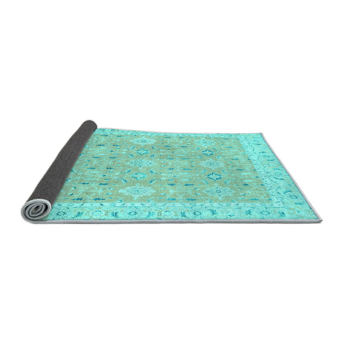 Sideview of Abstract Light Blue Modern Rug, abs2421lblu