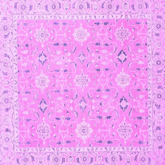 Square Abstract Purple Modern Rug, abs2421pur