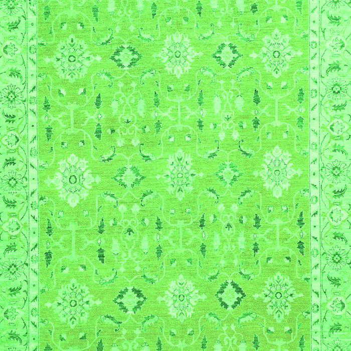 Machine Washable Abstract Green Modern Area Rugs, wshabs2421grn