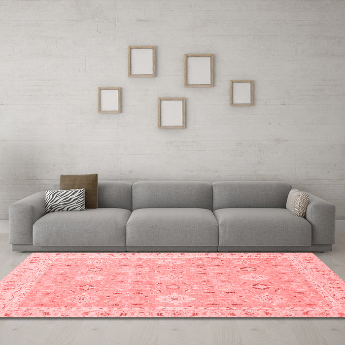Modern Red Washable Rugs