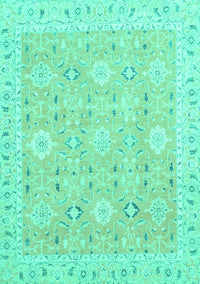 Abstract Turquoise Modern Rug, abs2421turq