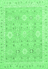 Abstract Emerald Green Modern Rug, abs2421emgrn