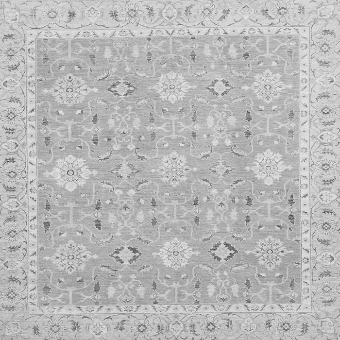Square Machine Washable Abstract Gray Modern Rug, wshabs2421gry