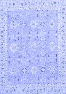 Abstract Blue Modern Rug, abs2421blu