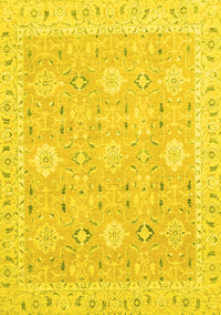 Abstract Yellow Modern Rug, abs2421yw