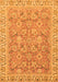 Machine Washable Abstract Orange Modern Area Rugs, wshabs2422org