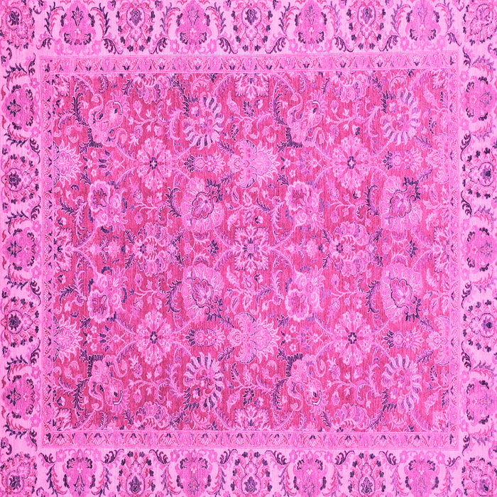 Square Abstract Pink Modern Rug, abs2422pnk