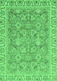 Abstract Emerald Green Modern Rug, abs2422emgrn