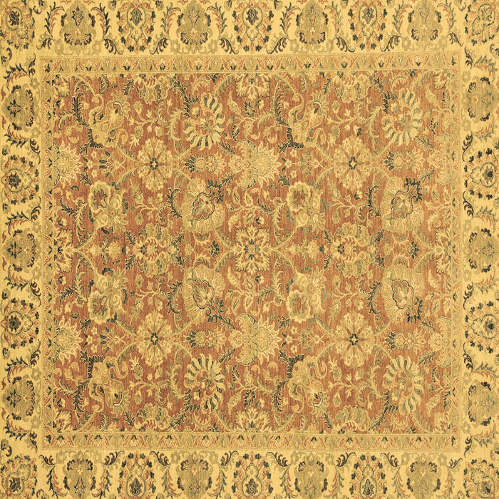 Square Abstract Brown Modern Rug, abs2422brn