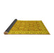 Sideview of Abstract Yellow Modern Rug, abs2422yw