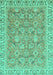 Abstract Turquoise Modern Rug, abs2422turq