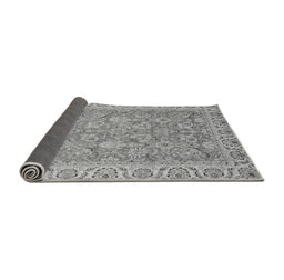 Sideview of Abstract Gray Modern Rug, abs2422gry