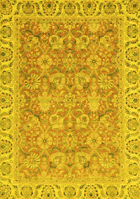 Abstract Yellow Modern Rug, abs2422yw