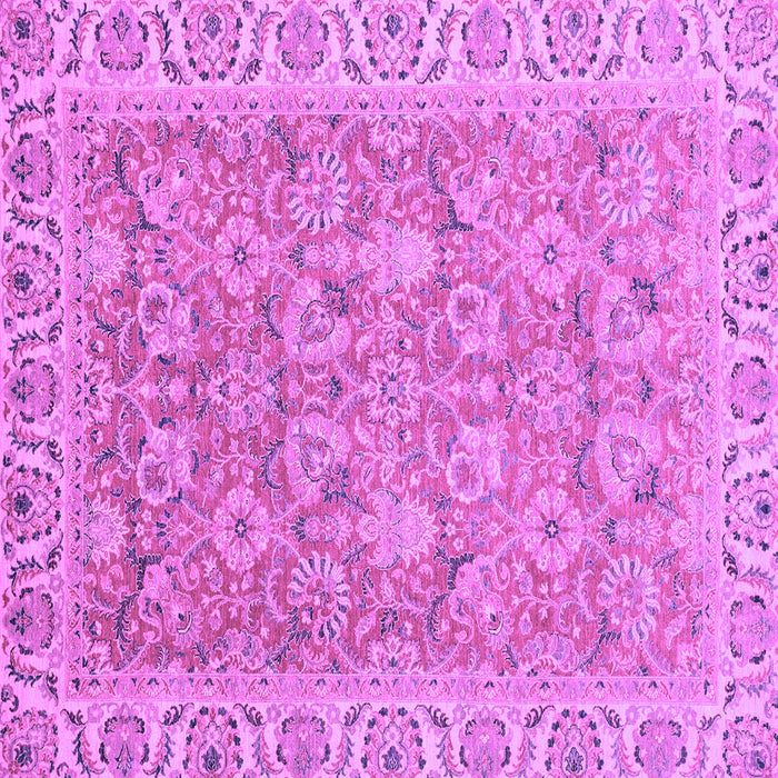 Square Abstract Purple Modern Rug, abs2422pur