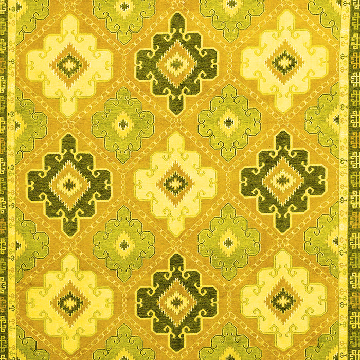 Machine Washable Abstract Yellow Modern Rug, wshabs2423yw