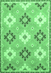 Abstract Emerald Green Modern Rug, abs2423emgrn