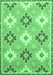 Abstract Emerald Green Modern Rug, abs2423emgrn