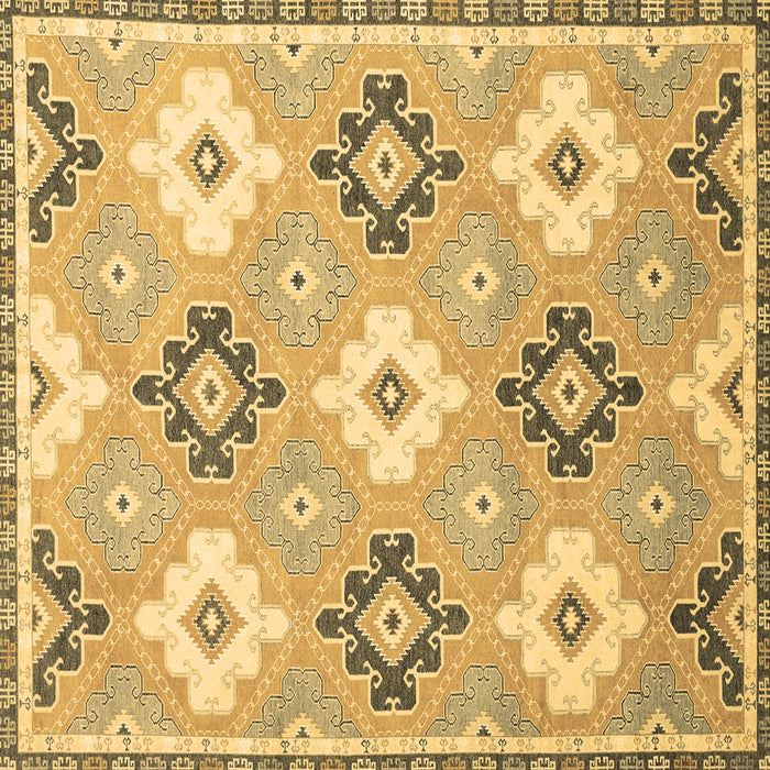Square Abstract Brown Modern Rug, abs2423brn