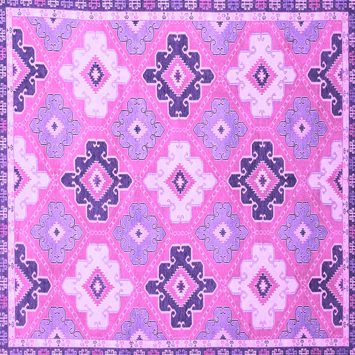 Square Abstract Purple Modern Rug, abs2423pur