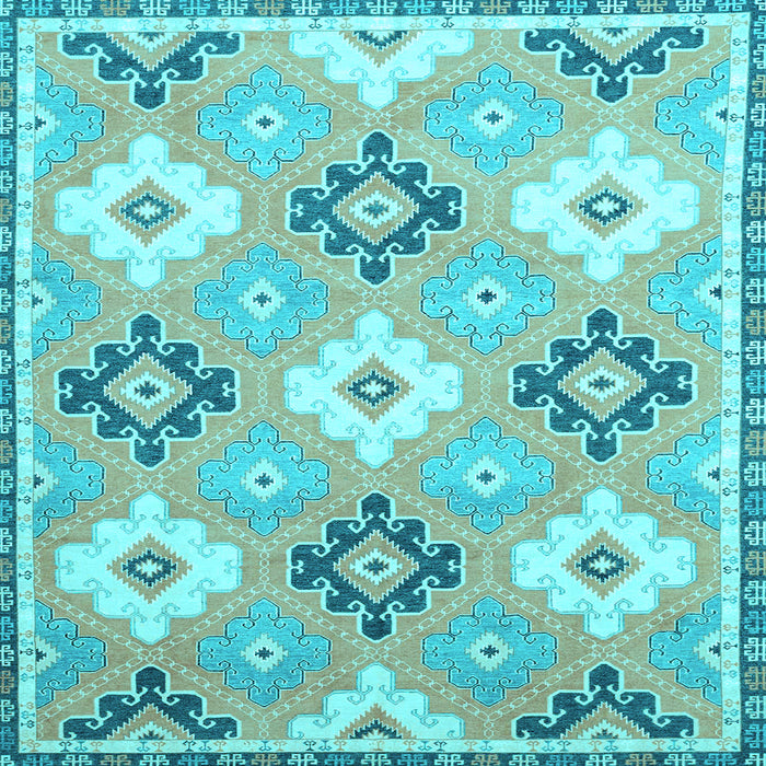 Square Abstract Light Blue Modern Rug, abs2423lblu