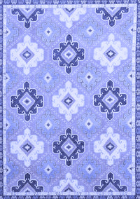 Abstract Blue Modern Rug, abs2423blu